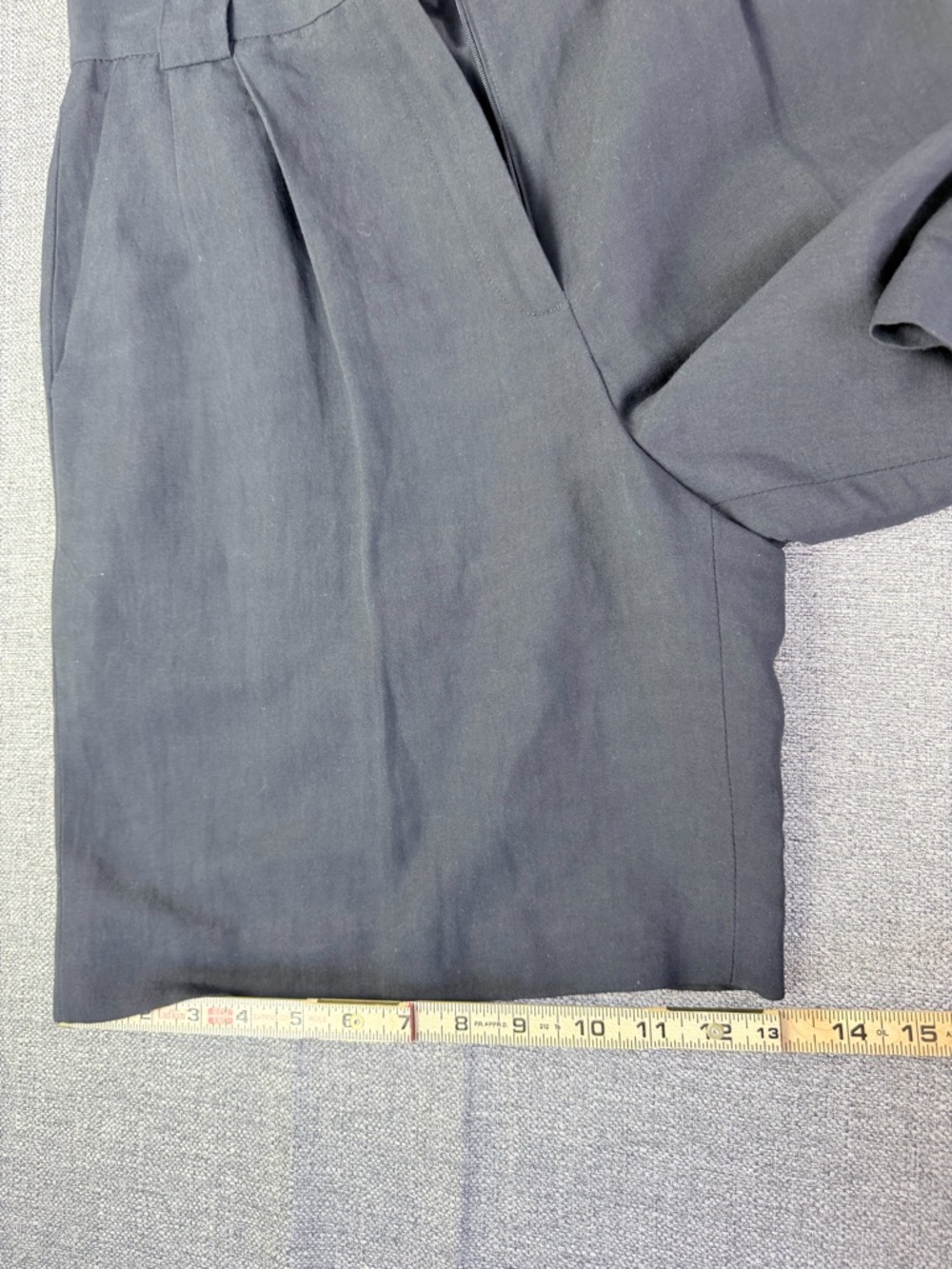 Ann Taylor Charcoal Black Pleated Bermuda Shorts - Picture 9 of 11